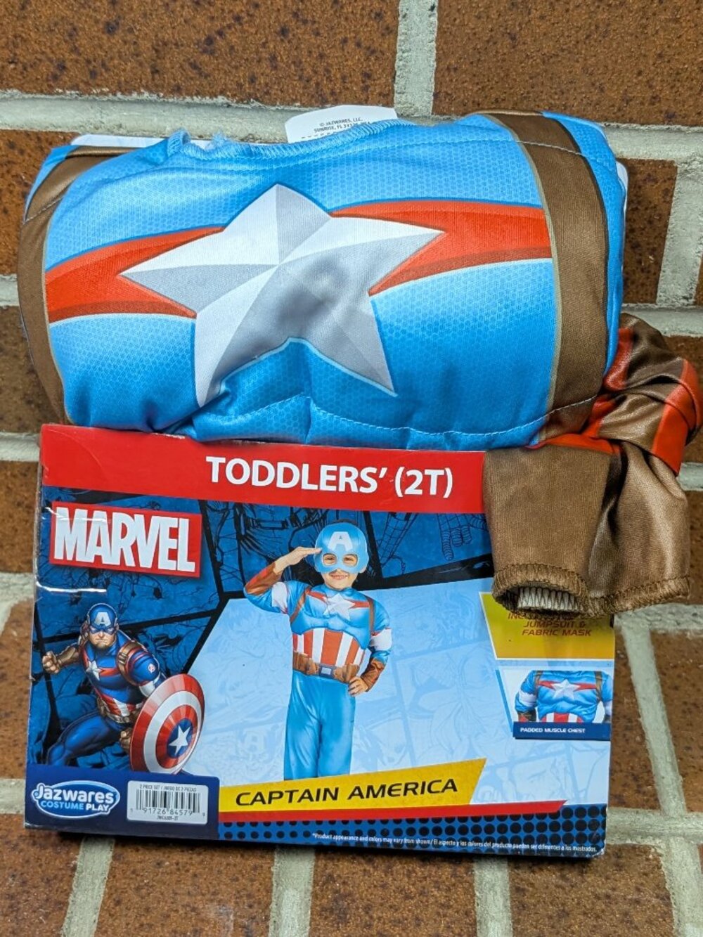 Jazwares Marvel Captain America Costume - size 2T - NIP